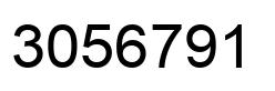 Number 3056791 black image