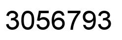 Number 3056793 black image