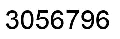 Number 3056796 black image