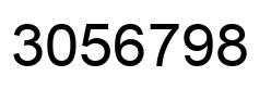 Number 3056798 black image