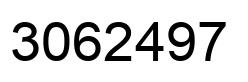 Number 3062497 black image