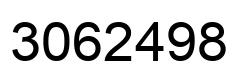 Number 3062498 black image
