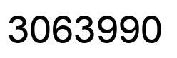 Number 3063990 black image