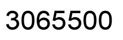 Number 3065500 black image