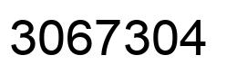 Number 3067304 black image