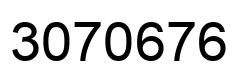 Number 3070676 black image