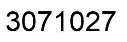 Number 3071027 black image