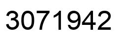 Number 3071942 black image