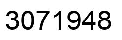 Number 3071948 black image