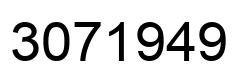 Number 3071949 black image