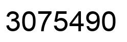 Número 3075490 imagen negro