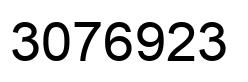 Number 3076923 black image