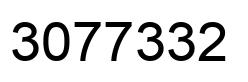 Number 3077332 black image
