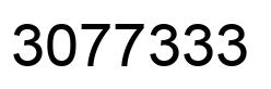 Number 3077333 black image