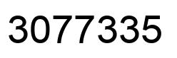 Number 3077335 black image
