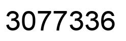 Number 3077336 black image