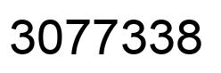 Number 3077338 black image
