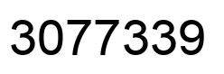 Number 3077339 black image
