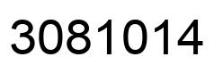 Number 3081014 black image
