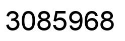 Number 3085968 black image