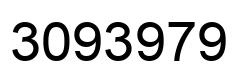 Number 3093979 black image