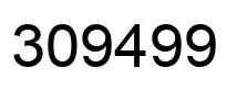 Number 309499 black image