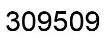 Number 309509 black image