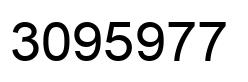 Number 3095977 black image