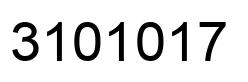 Number 3101017 black image