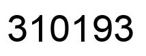 Number 310193 black image