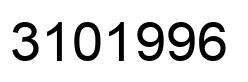 Number 3101996 black image