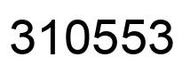 Number 310553 black image