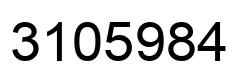 Number 3105984 black image