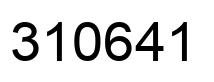 Número 310641 imagen negro