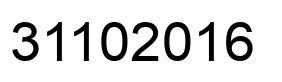 Número 31102016 imagen negro