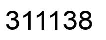 Number 311138 black image