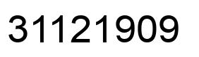 Número 31121909 imagen negro