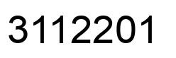 Number 3112201 black image