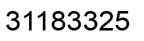 Número 31183325 imagen negro