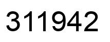 Number 311942 black image