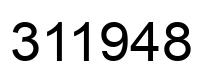 Number 311948 black image