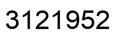 Number 3121952 black image