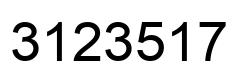 Número 3123517 imagen negro