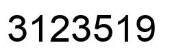 Número 3123519 imagen negro