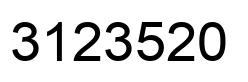 Número 3123520 imagen negro