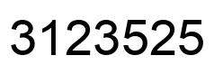 Número 3123525 imagen negro
