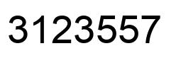 Number 3123557 black image