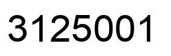 Número 3125001 imagen negro