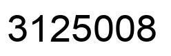 Number 3125008 black image