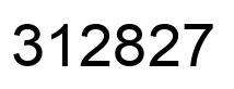 Number 312827 black image